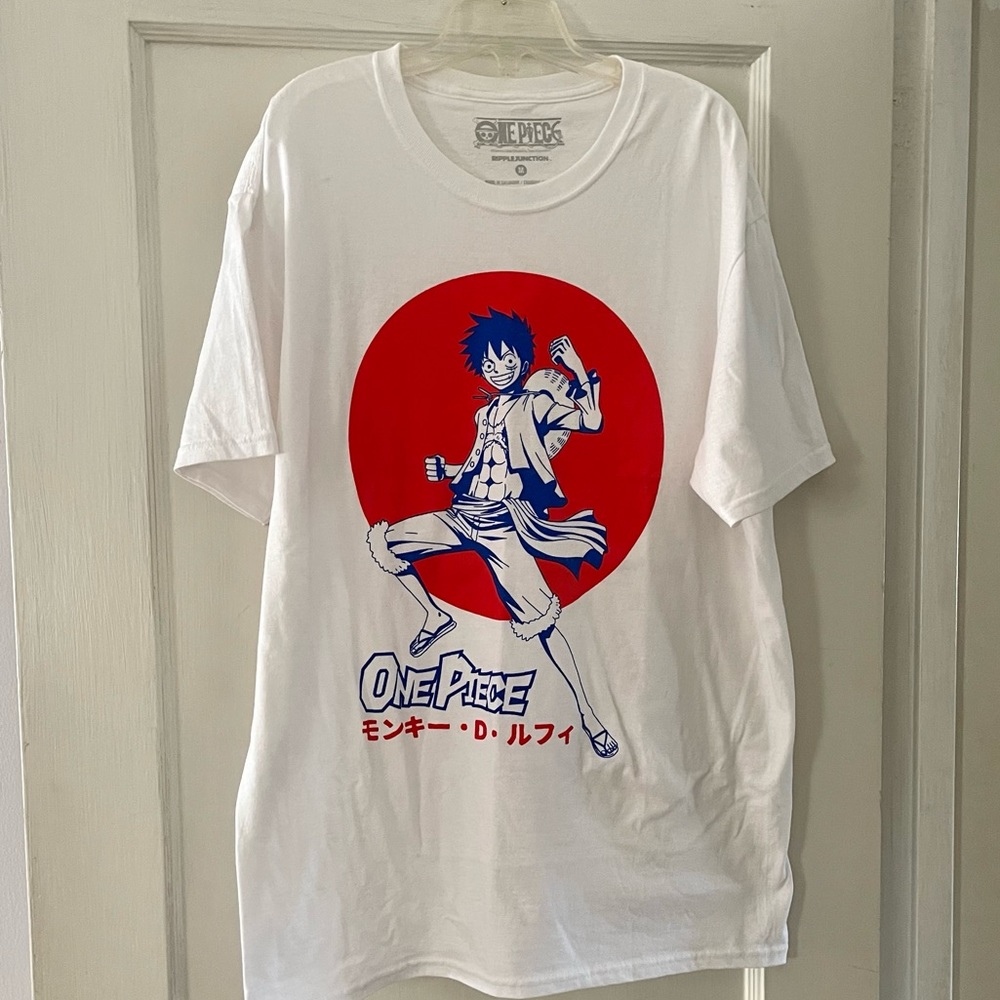 One Piece Tshirt Featuring Luffy Size Medium
